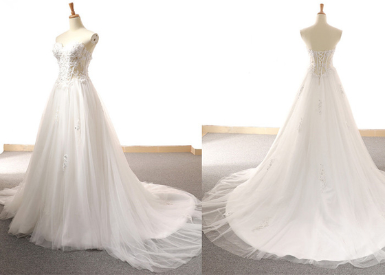 Sexy Formal Satin A Line Wedding Dress / Fashion Purple Sleeveless Bridal Gowns